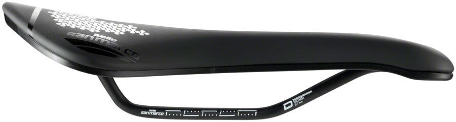 Selle San Marco Aspide Short Open-Fit Dynamic Saddle - Manganese, Black, Men's, Wide
