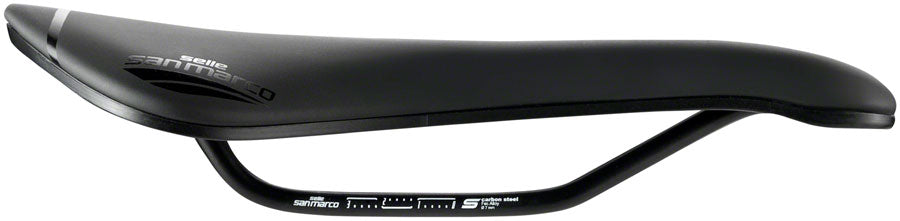 Selle San Marco Aspide Short Open-Fit Saddle - Steel, Black, Men's, Narrow