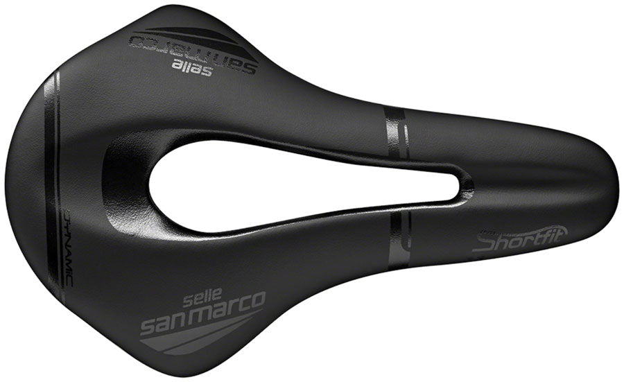 Selle San Marco Shortfit Open-Fit Dynamic Saddle - Manganese, Black, Men's, Narrow