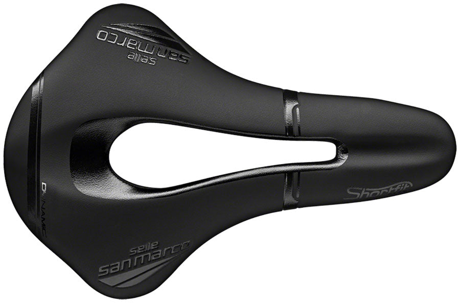 Selle San Marco Shortfit Open-Fit Dynamic Saddle - Manganese, Black, Men's, Wide