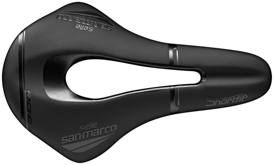 Selle San Marco Shortfit Open-Fit Racing Saddle - Manganese, Black, Men's, Narrow