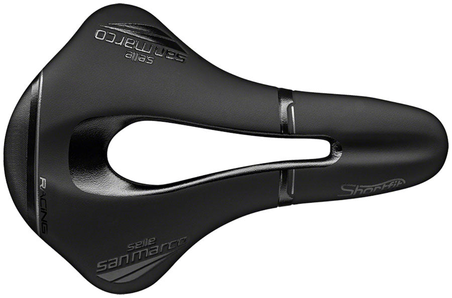 Selle San Marco Shortfit Open-Fit Racing Saddle - Manganese, Black, Men's, Wide