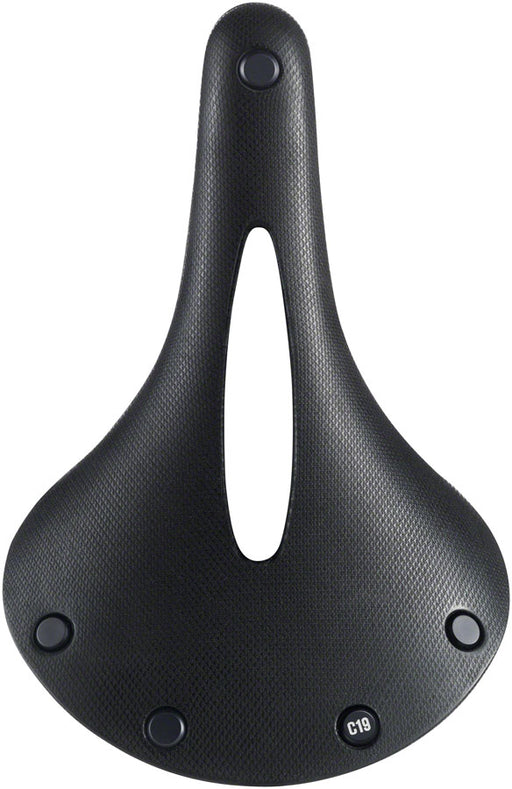 Brooks C19 Carved All Weather Saddle - Steel, Black, Men's