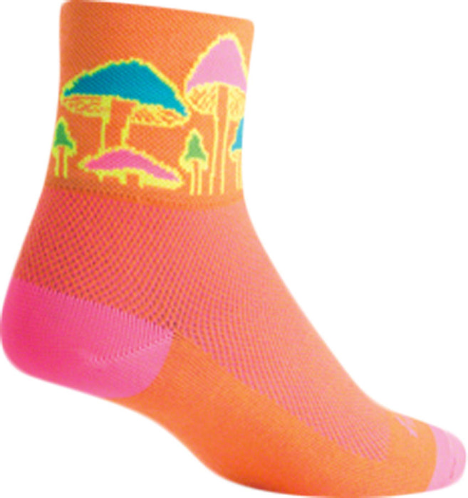 SockGuy Classic Trippin Socks - 3", Orange, Large/X-Large