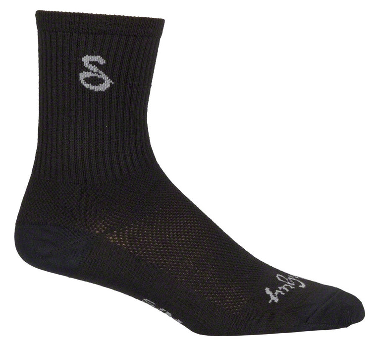 SockGuy Wool Tall Socks - 6", Black, Large/X-Large