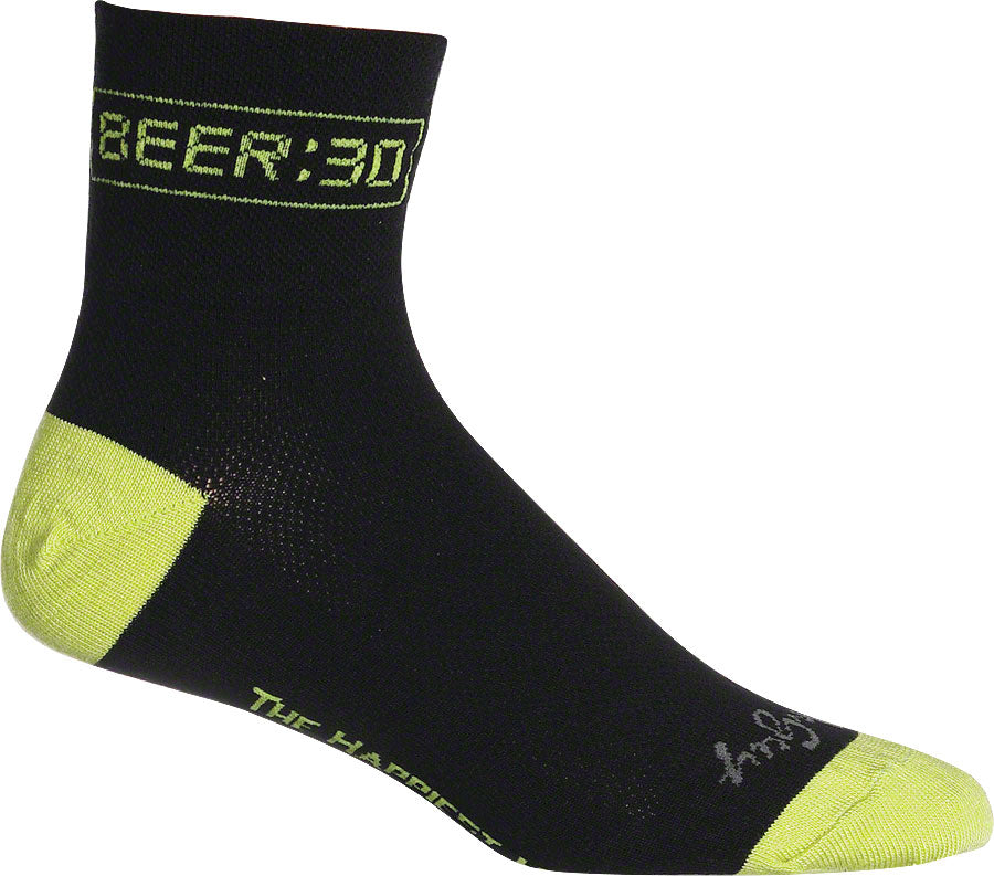 SockGuy Classic Beer:30 Socks - 3", Black, Large/X-Large