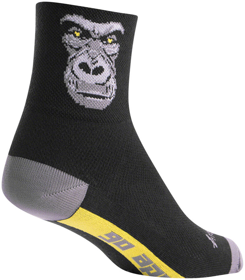 SockGuy Classic Silverback Socks - 3", Black/Gray, Large/X-Large