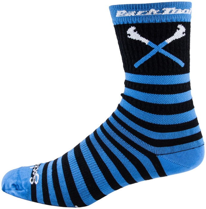 Park Tool Cycling Socks, SOX-6, 9-13, Black/Blue