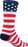SockGuy Crew USA Flag Sock: Red/White/Blue SM/MD