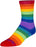 SockGuy Crew Fabulous Socks - 6", Rainbow, Large/X-Large