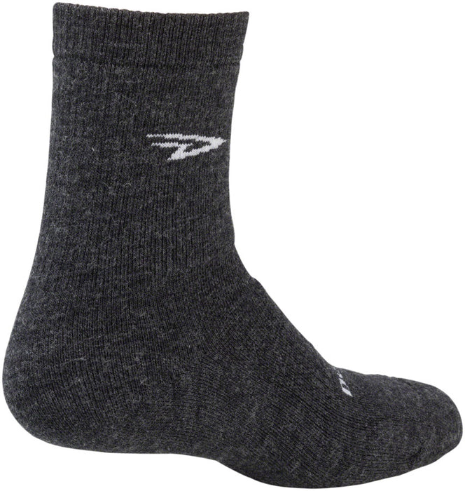 DeFeet Woolie Boolie 4 D-Logo Sock: Charcoal LG