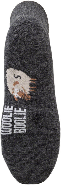 DeFeet Woolie Boolie 4 D-Logo Sock: Charcoal MD