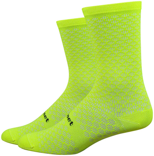 DeFeet Evo Mount Ventoux 6" socks, hi-vis yellow 9.5-11.5