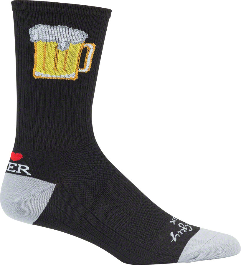 SockGuy SGX Tallboy Socks - 6", Black, Large/X-Large