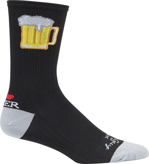 SockGuy SGX Tallboy Socks - 6", Black, Small/Medium