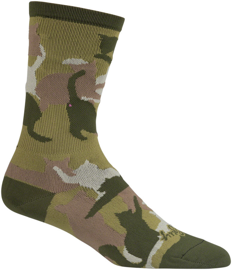 SockGuy Crew Catmo Socks - 5", Green, Small/Medium
