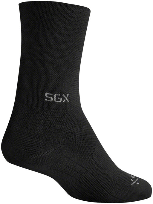 SockGuy SGX Raceday Socks - 5", Black, Large/X-Large