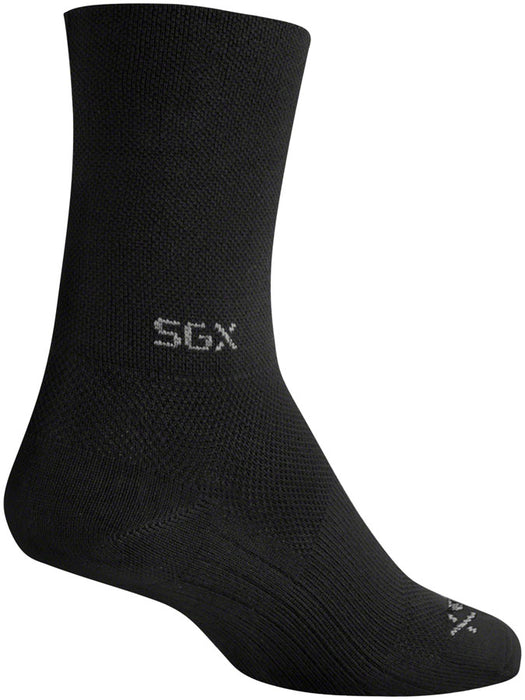 SockGuy SGX Raceday Socks - 5", Black, Large/X-Large