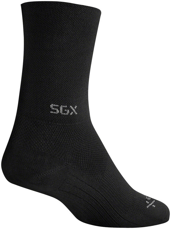 SockGuy SGX Raceday Socks - 5", Black, Large/X-Large