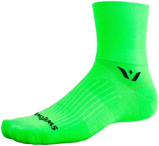 Swiftwick Aspire Four Socks - 4", Lime Green, X-Large