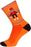 SockGuy Funky Monkey Crew Socks - 6", Orange/Red/Brown, Small/Medium