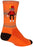 SockGuy Funky Monkey Crew Socks - 6", Orange/Red/Brown, Small/Medium