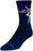 SockGuy Thunder Crew Socks - 6", Navy/Purple/Green, Large/X-Large