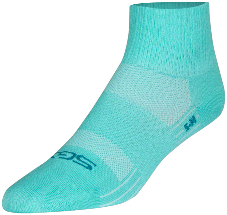 SockGuy Aqua Sugar SGX Socks - 2.5", Aqua, Large/X-Large