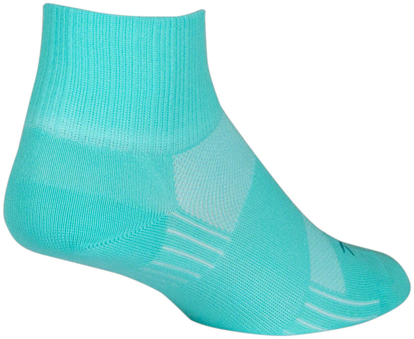 SockGuy Aqua Sugar SGX Socks - 2.5", Aqua, Large/X-Large