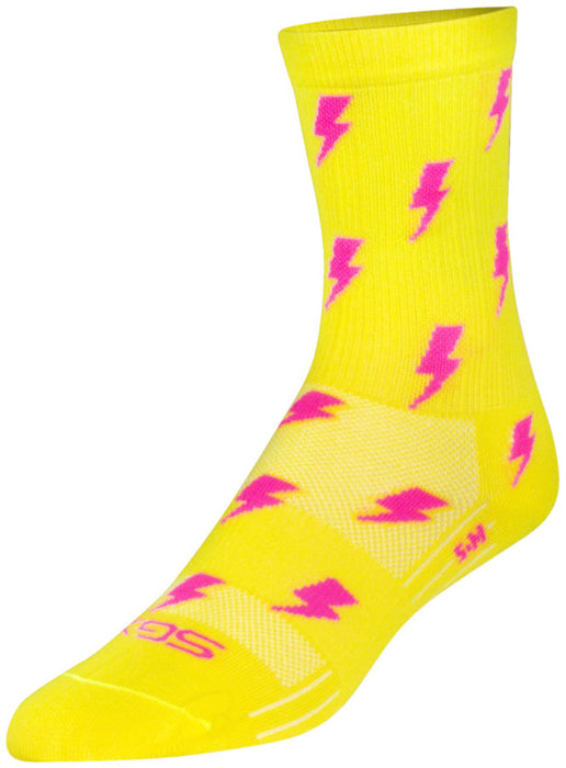 SockGuy SGX Lit Socks - 6", Yellow, Large/X-Large
