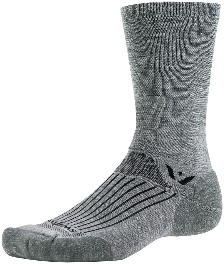 Swiftwick Pursuit Seven Wool Socks - 7", Heather, Medium