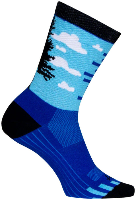 SockGuy Night and Day Crew Sock - 6", Small/Medium