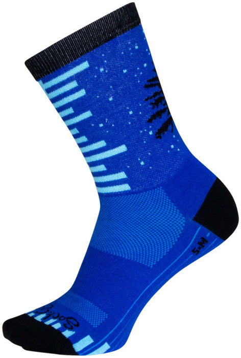 SockGuy Night and Day Crew Sock - 6", Small/Medium