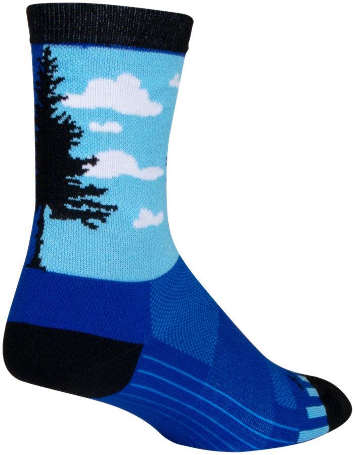 SockGuy Night and Day Crew Sock - 6", Small/Medium