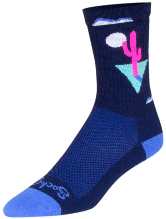 SockGuy Crew Cactal Socks - 6", Blue, Large/X-Large