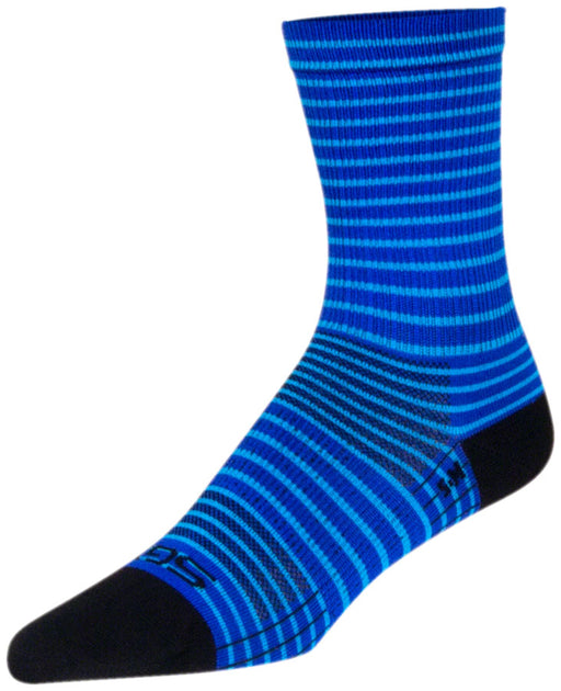 SockGuy SGX Royal Stripes Socks - 6", Royal, Large/X-Large