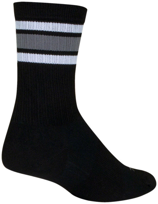 SockGuy SGX Throwback Socks - 6", Black, Large/X-Large