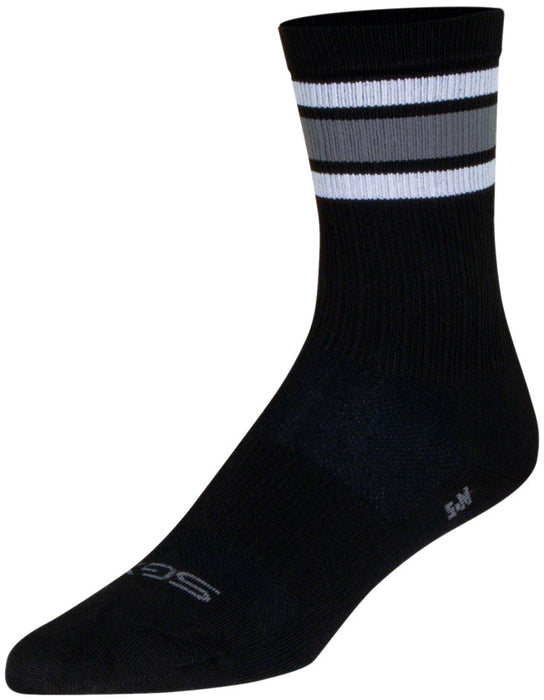 SockGuy SGX Throwback Socks - 6", Black, Large/X-Large