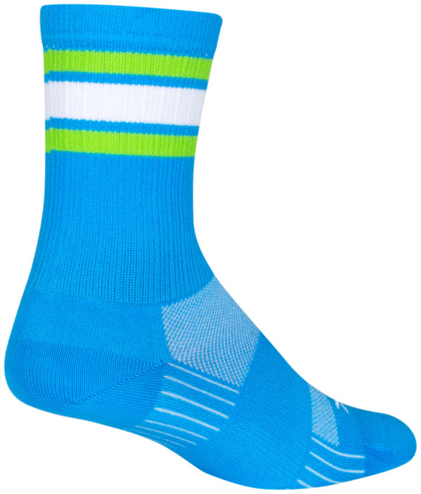 SockGuy SGX Throwback Socks - 6", Blue, Small/Medium