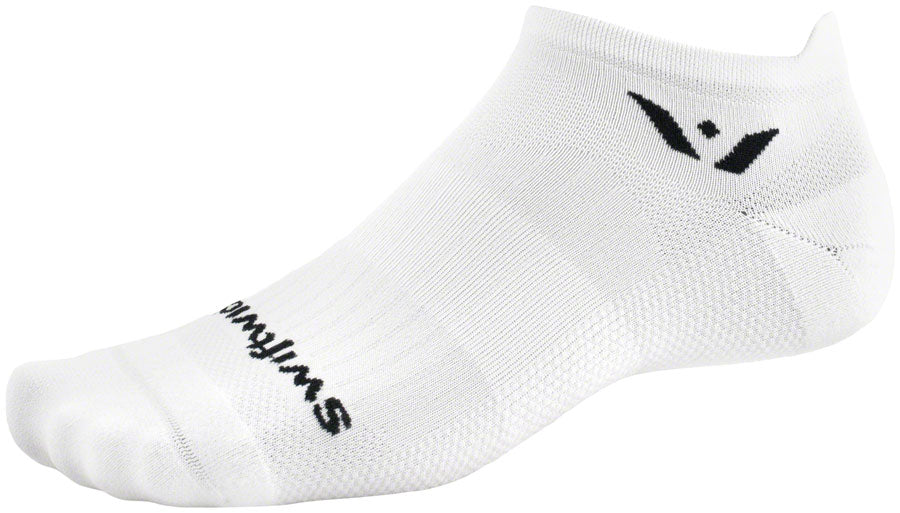 Swiftwick Aspire No Show Socks - White, X-Large