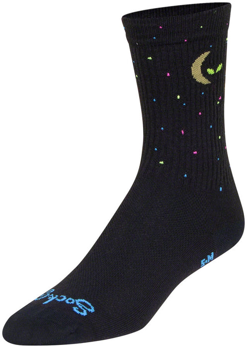 SockGuy Crew Lunalien Socks - 6", Small/Medium