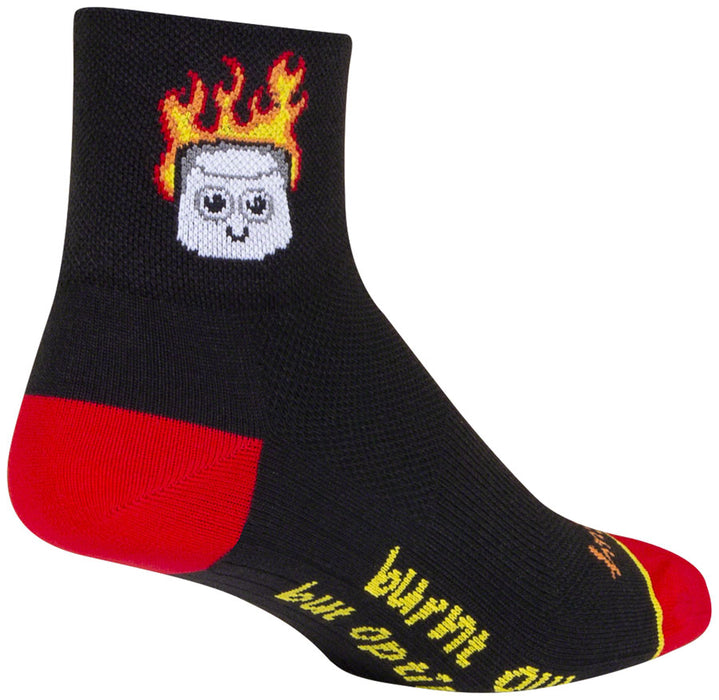 SockGuy Classic Burnt Out Socks - 3", Small/Medium