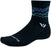 Swiftwick Pursuit Quarter Crew High Socks - 4", Black/Blue, X-Large