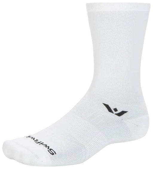 Swiftwick Aspire Crew Socks - Circuit White, Medium