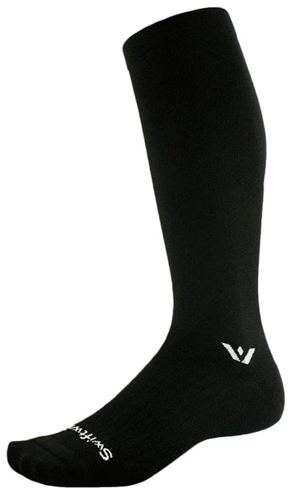 Swiftwick Aspire Knee High Socks - Circuit Black, Large