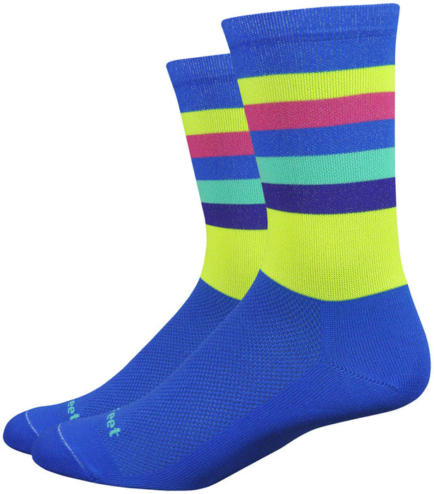 DeFeet Aireator 6" Maverick Socks, 12, Blue