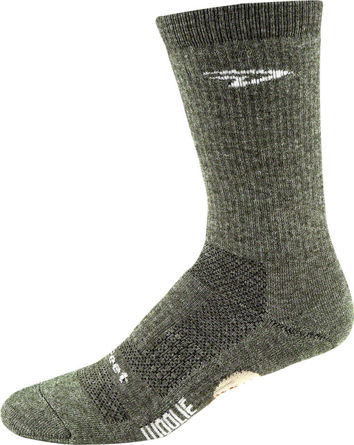DeFeet Woolie Boolie 6 Comp Sock: Loden Green XL