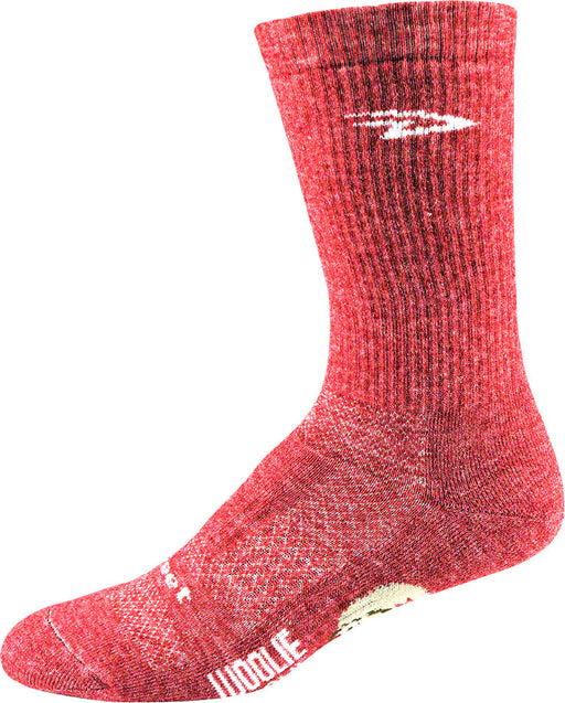 DeFeet Woolie Boolie 6 Comp Sock: Red Heather XL