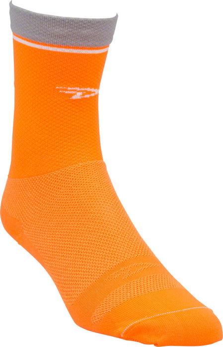 DeFeet Levitator Lite 2 6 Sock: Hi-Vis Orange XL