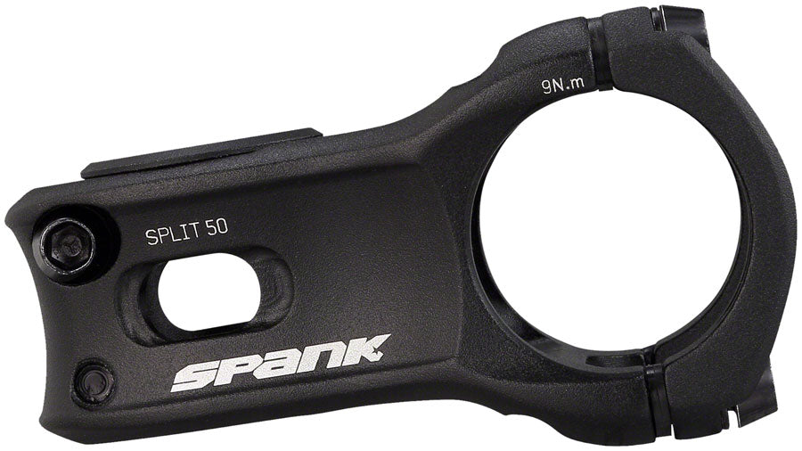 Spank SPLIT 35  Stem - 50mm, 35mm Clamp, 0 Degree, 1-1/8", Black